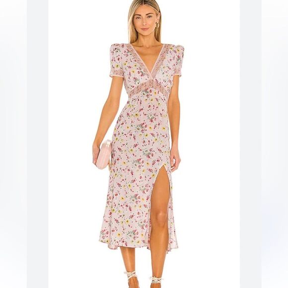 Revolve LPA Davenport Dress in Florenza Print Women’s Small - Picture 1 of 4